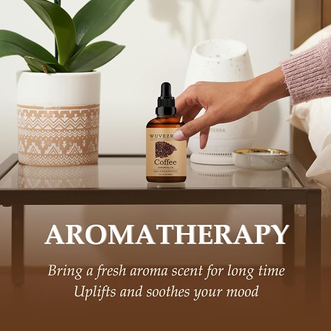 Coffee Essential Oils 120ML, Pure Coffee Essential Oil for Aromatherapy Diffuser - 4 Fl Oz