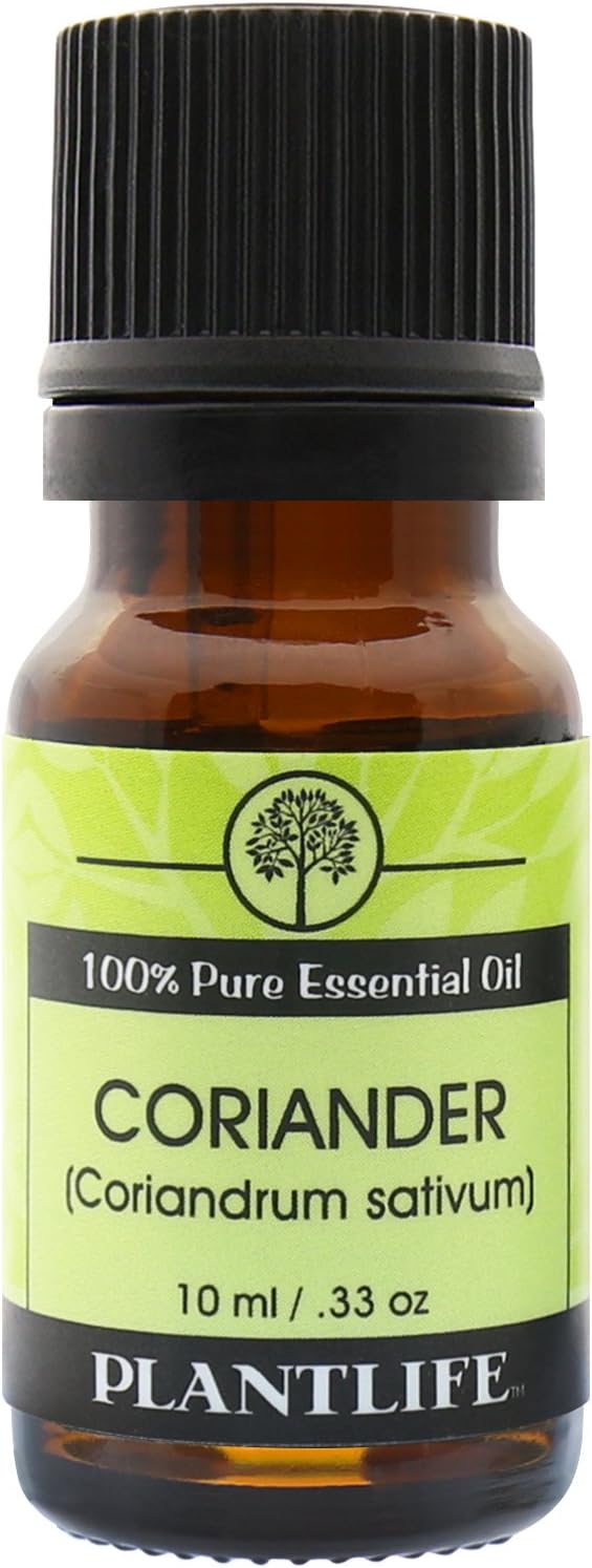 Plantlife Coriander Aromatherapy Essential Oil - Straight from The Plant 100% Pure Therapeutic Grade - No Additives or Fillers - 10 ml