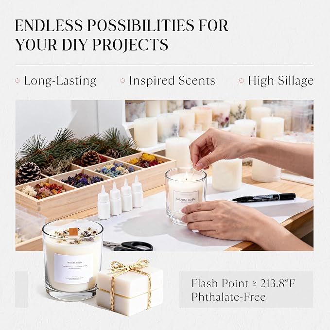 HIQILI Discovery Fragrance Oil Set– 32 Premium Scents for Essential Oils Diffuser, Candle & Soap Making, DIY Perfume, Home Fragrance, Long-Lasting Aromatherapy Gift Set, Tobacco Vanilla (5ML)