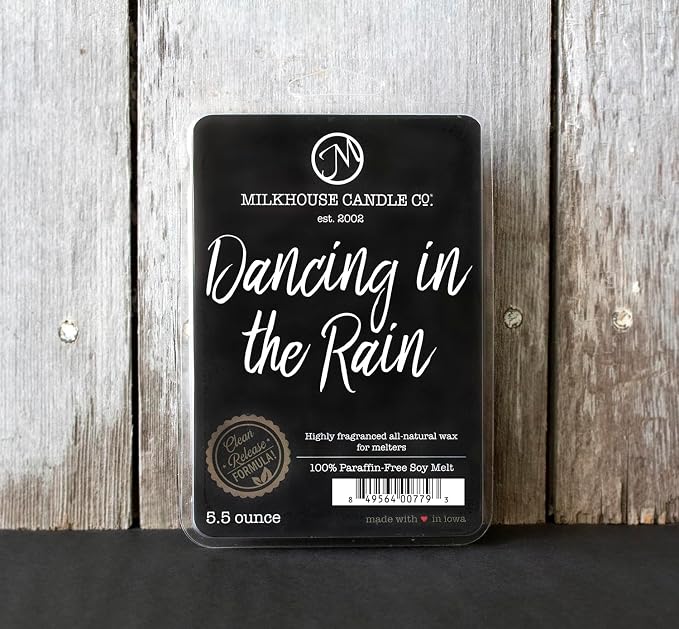 Milkhouse Candle Company Dancing in the Rain Soy Wax Melts - Orange Blossom | Summer Orchid | Wind-Swept Grass Scented - 5.5 oz, Hand-Poured, Made in the USA