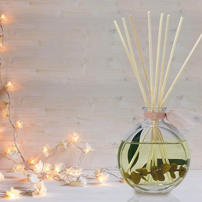 Reed Diffuser Set, Winter Woods Scented Oil Diffuser with Sticks, Home Fragrance Accessories for Bathroom Shelf Decor, Aroma Diffusers for Home or Office Desk, USA Made