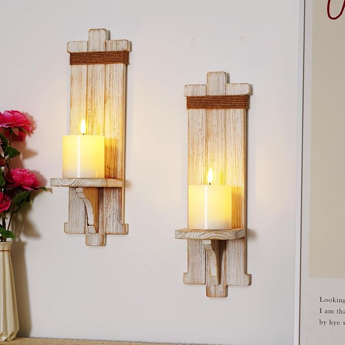 Homemory White Flameless Candles Battery Operated with Remote Timer, 3x3 Real Wax LED Pillar Candle for Home Fireplace Bedroom Living Room Party, Set of 3