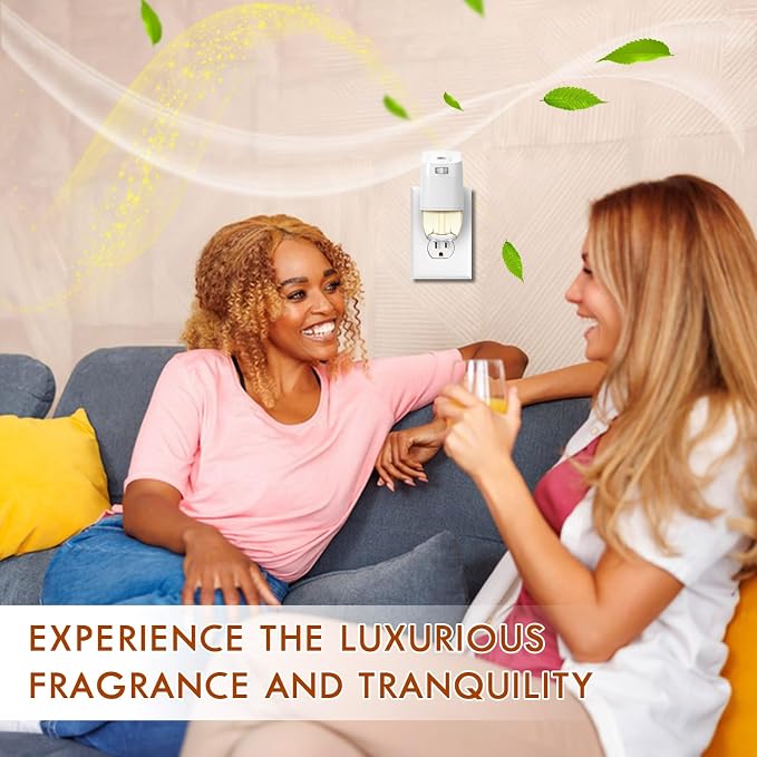 Plug In Air Freshener Refills - Citronella Lemongrass Fragrance, 12 Count Aromatherapy Oil Diffuser for Home, Bathroom and Outdoors - Compatible with Air Wick, Compatible with Glade