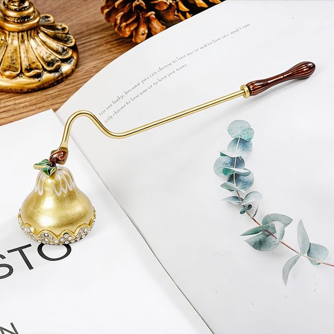 Candle Snuffer, Candle Extinguisher with Long Durable Handle, Vintage Wax Snuffer, Decorative Wick Snuffer, Perfect for Candle Lovers as Gifts