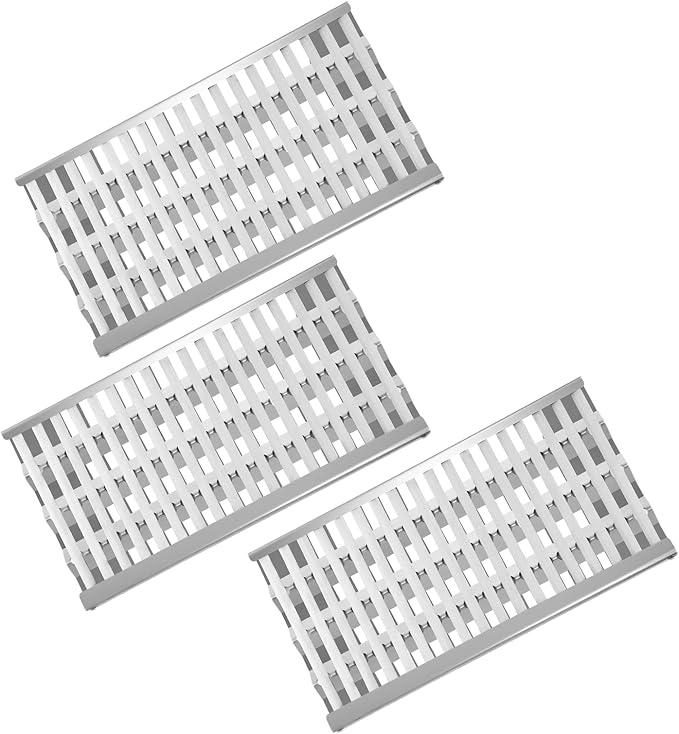 18 5/8" Stainless Steel Grill Heat Plates Shield Flame Tamer Ceramic Rod Complete DCS Radiant Tray BBQ Gas Grill Replacement Parts for 27DBQR, BGA48-BQARL, 36EBQAR, BGA27-BQR, BGA36-BQARL