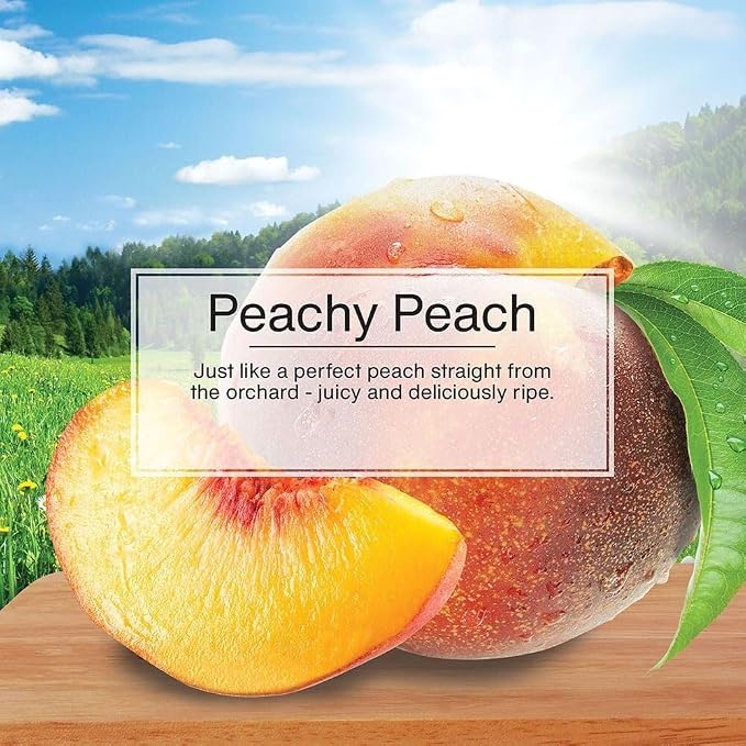 LITTLE TREES Car Air Freshener | Hanging Paper Tree for Home or Car | Peachy Peach | 3 Pack