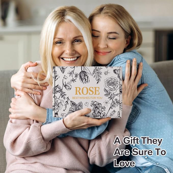 Mother's Day Gifts, Spa Gift Set for Women- Luxury Rose 14 Pcs Bath Set, Home Spa Kit, Christmas Gift for Women, Birthday Gifts