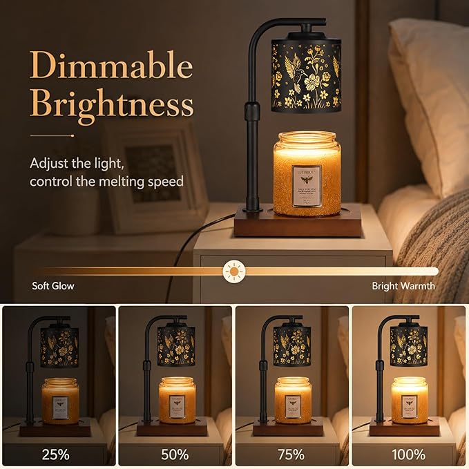 mocosa Candle Warmer Lamp with Adjustable Height Dimmable for New Home Decor Electric Candle Warmer for Jar Candles Birthday Gifts for Women Mom(Hummingbird)