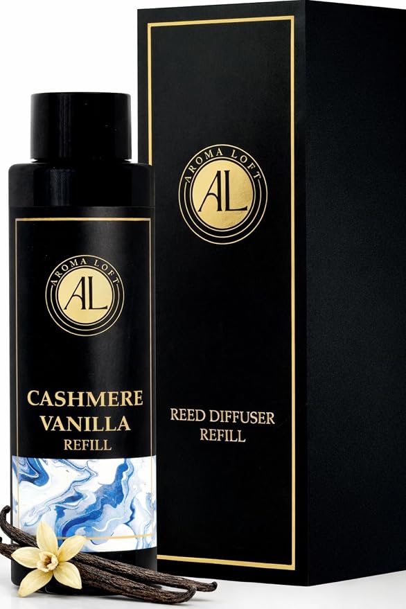 Cashmere Vanilla Reed Diffuser Oil Refill, Diffuser Oil scents for Home, 4 oz Fragrance Oil, Fragrance Oil Diffuser