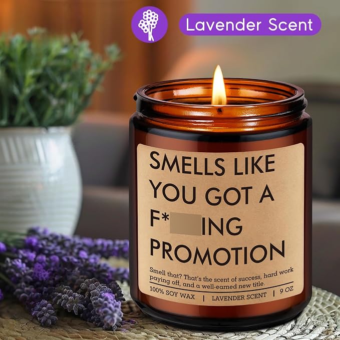 Fairy's Gift Candle, Job Promotion Gifts for Women Men, Congrats on Your Promotion, Congratulations Gifts, New Job, Leaving Presents for Women, Funny Presents for Promoted Coworker, Boss, Work Bestie