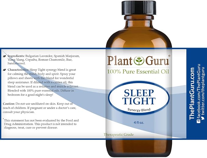 Sleep Tight Essential Oil Blend 4 oz. 100% Pure Undiluted Therapeutic Grade.