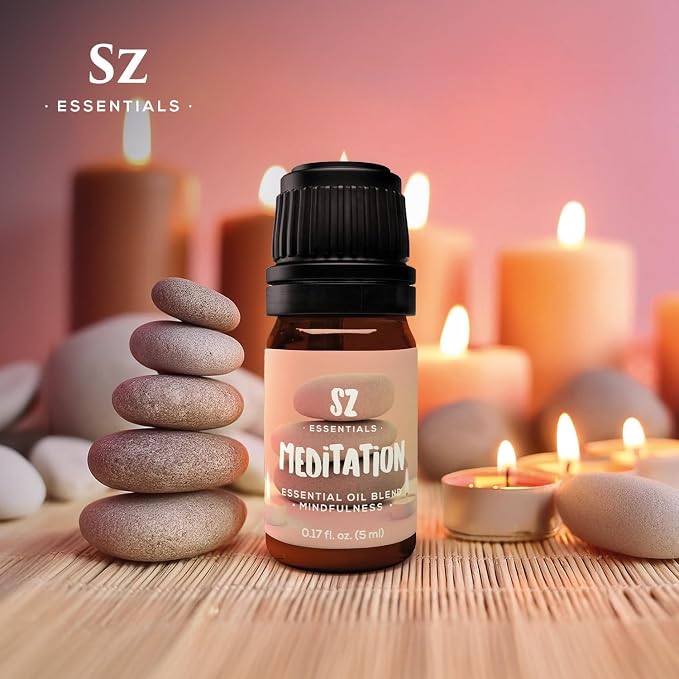 Meditation Pure Essential Oil Blend - 100% Pure and Natural - Perfectly Balanced - Undiluted - 5ml