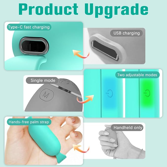 Gen2 Relaxation Device – Handheld Portable Sleep Device with Dual Mode Gentle Pulse, Wellness Tool for Calm, Focus & Better Rest, USB-C Rechargeable for Adults & Kids (Gen2 Green)