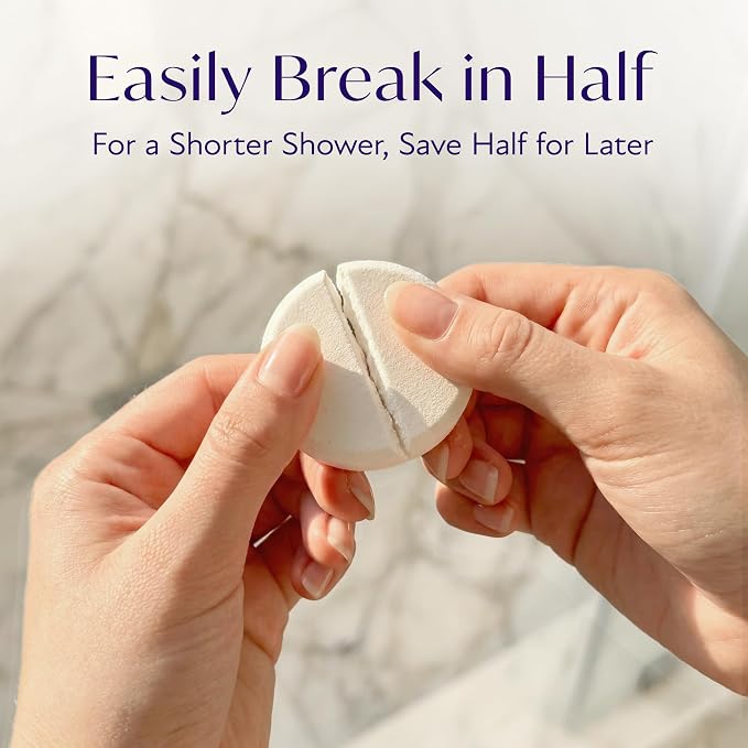 Solia Congestion Eucalyptus & Menthol Natural Shower Steamers - Patent-Pending - Real Essential Oil Menthol Tablets, Spa Steamers Aromatherapy, 15-Pack
