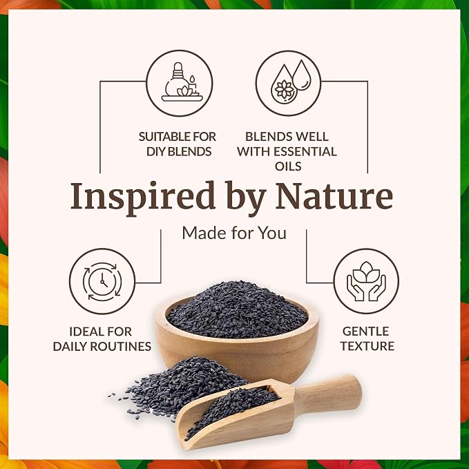 SVA Black Seed Oil - 4 Fl Oz - for Face, Skin Care, Hair Care, Scalp Massage & Body Massage – Carrier Oil with Dropper