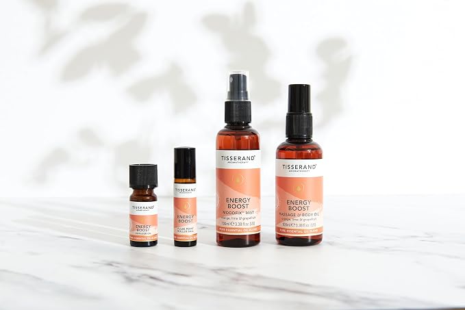 Tisserand Aromatherapy,Energy Boost Moodfix Mist,Essential Oil Spray with Orange Lime and Grapefruit,100% Natural Pure Essential Oils,100ml