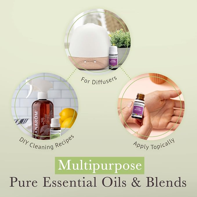 Pranarom - Essential Oil Starter Kit (Lavender, Lemon, Peppermint, Grapefruit, Sage) 5ml USDA Certified Organic