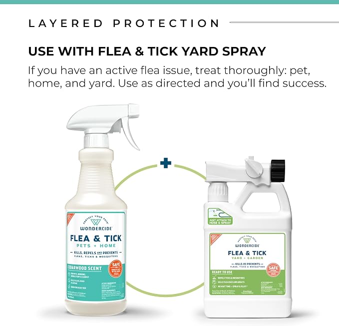 Wondercide Cedar Flea & Tick Spray for Pets Plus Home with Natural Essential Oils 16 fl. oz.