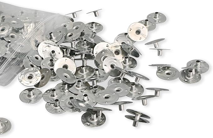 MILIVIXAY 400pcs Candle Wick Tabs - 2 Size Multi-Purpose Wick Tabs 20mm 12mm Perfect for Wide Variety Wicks.