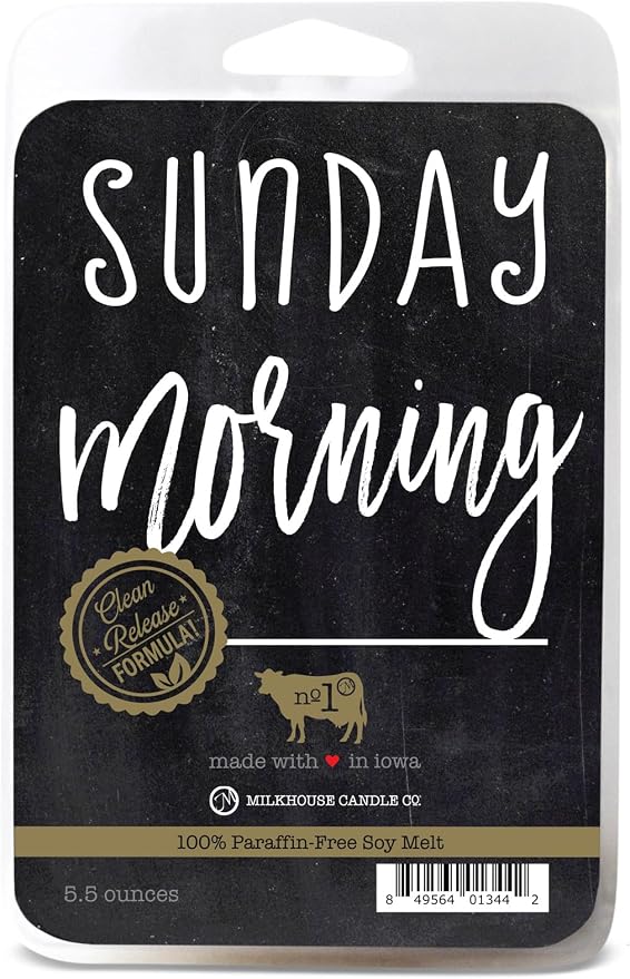 Milkhouse Candle Company Sunday Morning Soy Wax Melts - Buttery French Bread | Maple Syrup | Almond Milk Scented - 5.5 oz, Hand-Poured, Made in the USA