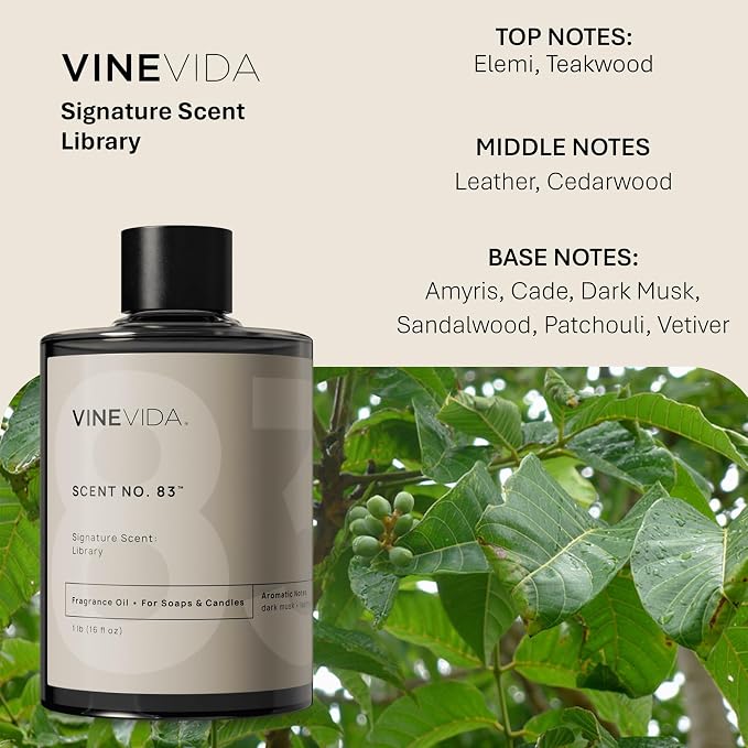 VINEVIDA [16oz] Scent No.83 Fragrance Oil for Candle Making and Soap Making - Premium Candle Scents for Soy Candles