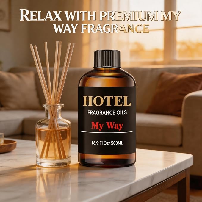 My Way Diffuser Oil Inspired by the 1 Hotel Miami - Sandalwood Suede Soft Woods - Fragrance Oil Blend for Ultrasonic and Waterless Diffusers and Crafting