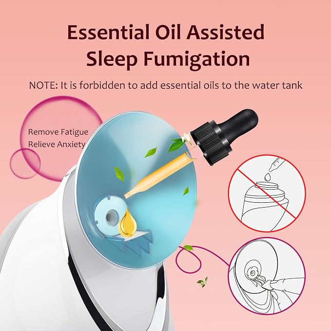EZBASICS Facial Steamer - Professional Nano Ionic Face Steamer for Facial Deep Cleaning, Warm Mist Humidifier for Home Spa, Unclogs Pores Sinus, Bonus 5 Piece Stainless Steel Skin Kit (Blue)