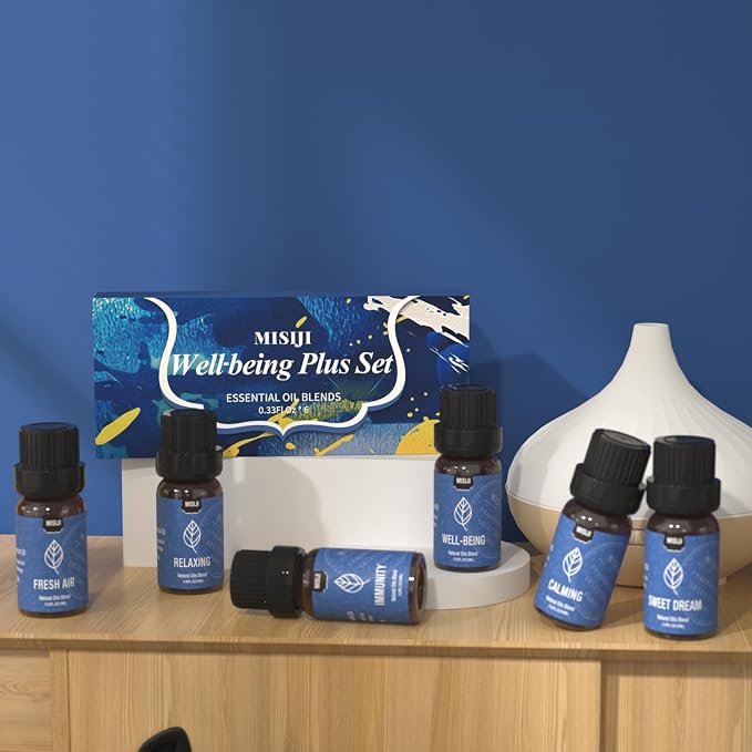 Essential Oils for Diffuser for Home-Wellbeing Essential Oil,Diffuser Oils for Aromatherapy,Candle&Soap Making,Humidifiers