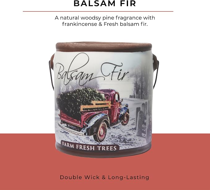 A CHEERFUL GIVER 95hr 20oz Scented Candle - Balsam Fir - Multi-Wick Glass Candle - Gifts For Men and Women