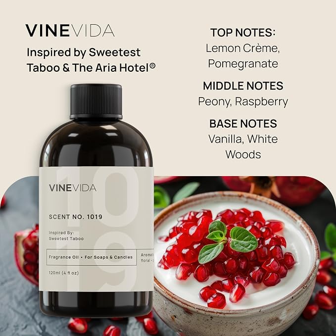 VINEVIDA [128oz] Scent No.1019 Inspired by The Aria Hotel Fragrance Oil for Candle Making and Soap Making - Premium Candle Scents for Soy Candles
