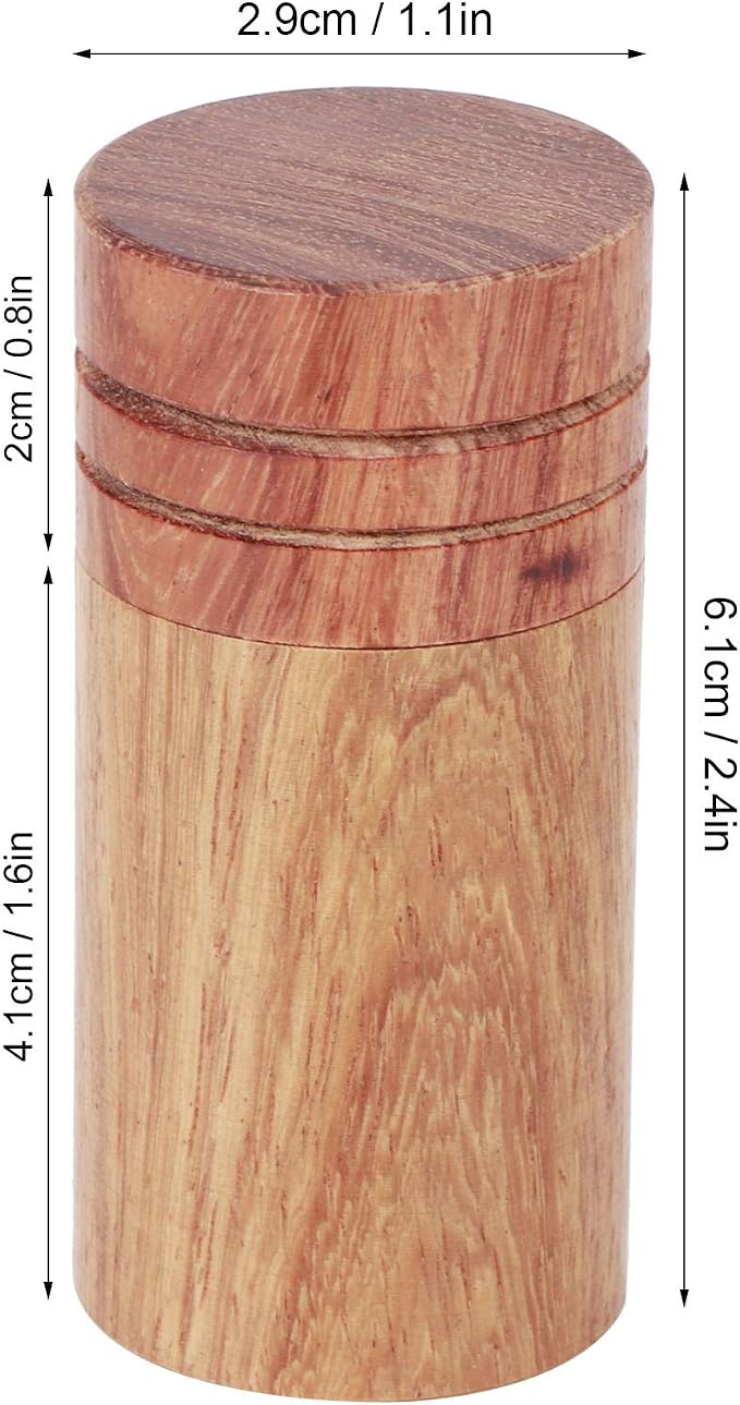 Zerodis 10Pcs Wooden Essential Oil Cylinder Box Storage Bottle Container Leak Proof Travel Carrier Case with Safe Independent Packaging for Aromatherapy DIY and Portable Use (2.9 outer diameter)