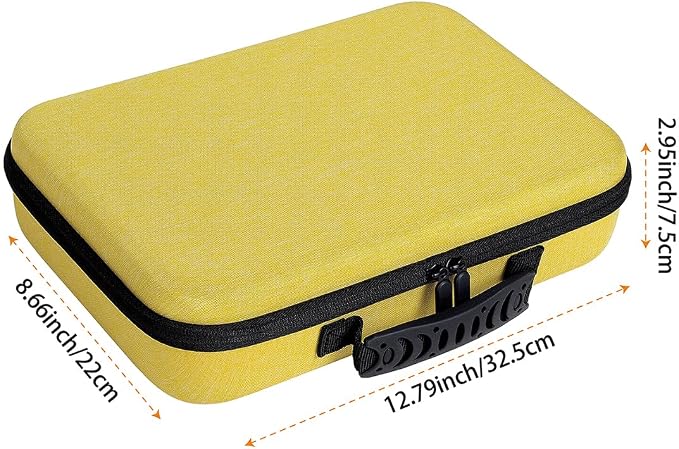 Essential Oils Carrying Case Holds 60 Bottles with Detachable Pad,Yellow