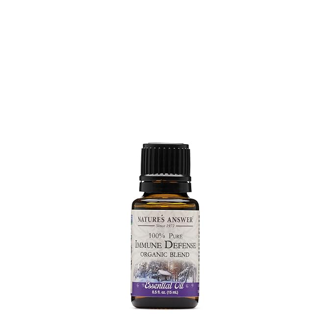 Nature's Answer 100% Pure Organic Essential Oil Blend, 0.5-Ounce, Immune Defense