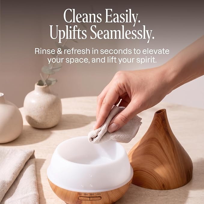 Cliganic Ultrasonic Aromatherapy Diffuser, 400ml Ultrasonic for Essential Oils Aromatherapy, Home & Office
