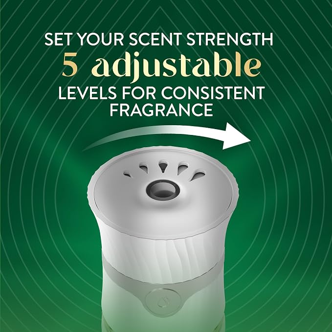 Air Wick Vibrant Plug in Scented Oil Refill, 5ct, Nectarine & Paradise Flower, Air Freshener, Essential Oils