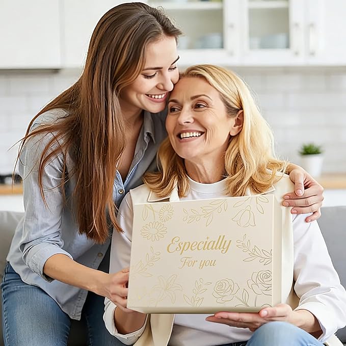 Get Well Soon Gifts Baskets for Women Self Care Gifts,Birthday Gifts for Women Spa Care Package, Set for Mom Wife Girlfriend Sister Best Friend (Ivory)