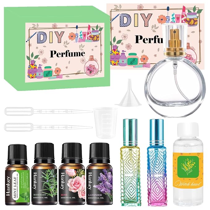 Perfume Making Kit- DIY Perfume Making Kits for Women, Make Your Own Scent with Essential Oil, Bottle, Fun Make Your Own Perfume, Fragrance Gifts for Women Girls