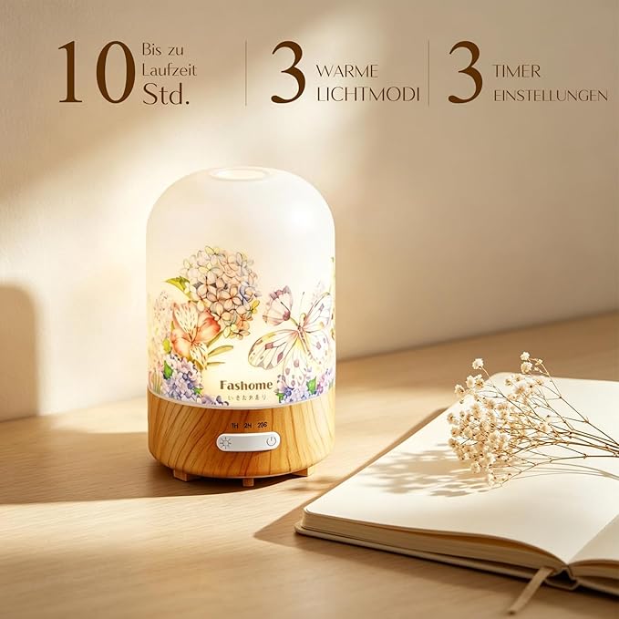 Essential Oil Diffuser for Home, Ultrasonic Cool Mist Air Aromatherapy Humidifier, Mini Scent Air Machine Portable Aroma Diffuser with Changing Lights & Auto Shut-Off for Home Bedroom Office Yoga