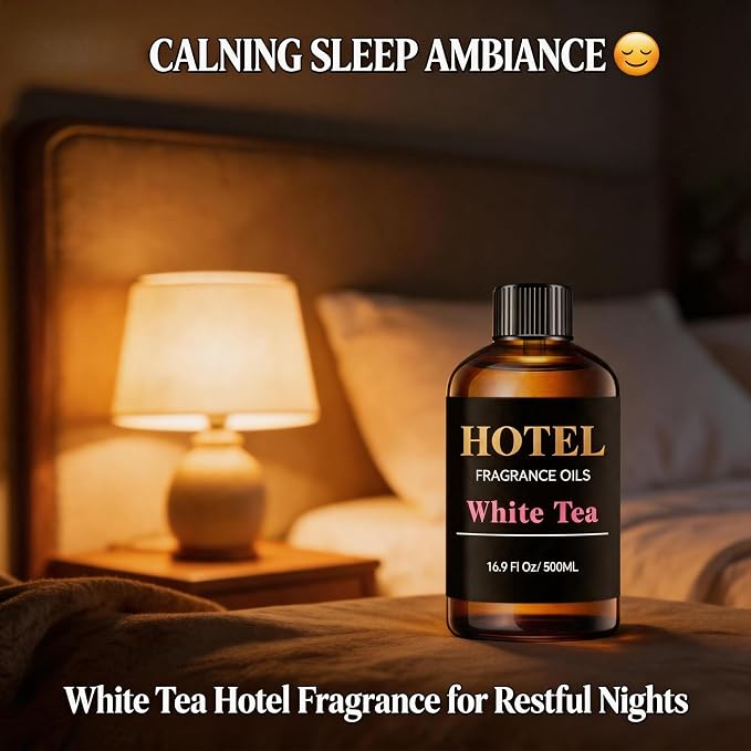 Hotel Diffuser - White Tea, Aloe Vera & Sandalwood - Hotel Scent Dupe - Premium Fragrance Oil for Ultrasonic and Waterless Diffusers and Crafting