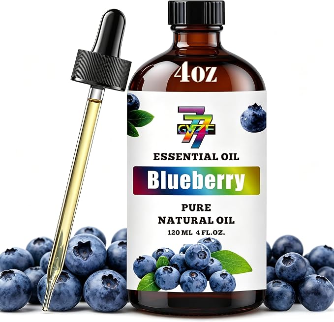 Blueberry Essential Oil – Fresh Blueberry Oil for Diffuser, DIY Candles, Soap, Humidifier, Home, Gift – 4 fl oz (120 ml) – GV77ZF