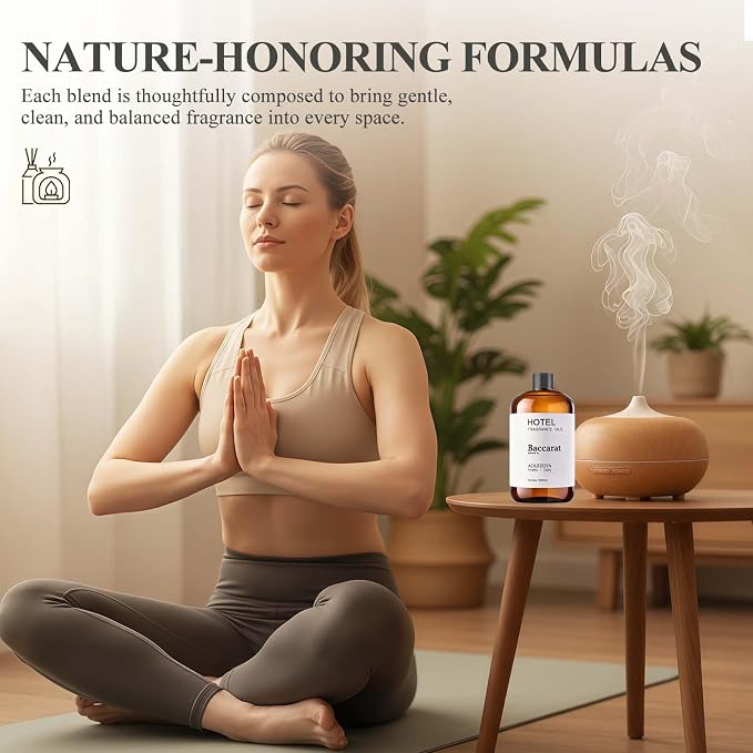 Hotel Collection Diffuser Oil Scent Inspired by The Iconic 5-Star Hotel Baccarat for Waterless Diffuser & Home Scenting Essential Oil for Ultrasonic and Crafting (16.9 Fl Oz (Pack of 1)