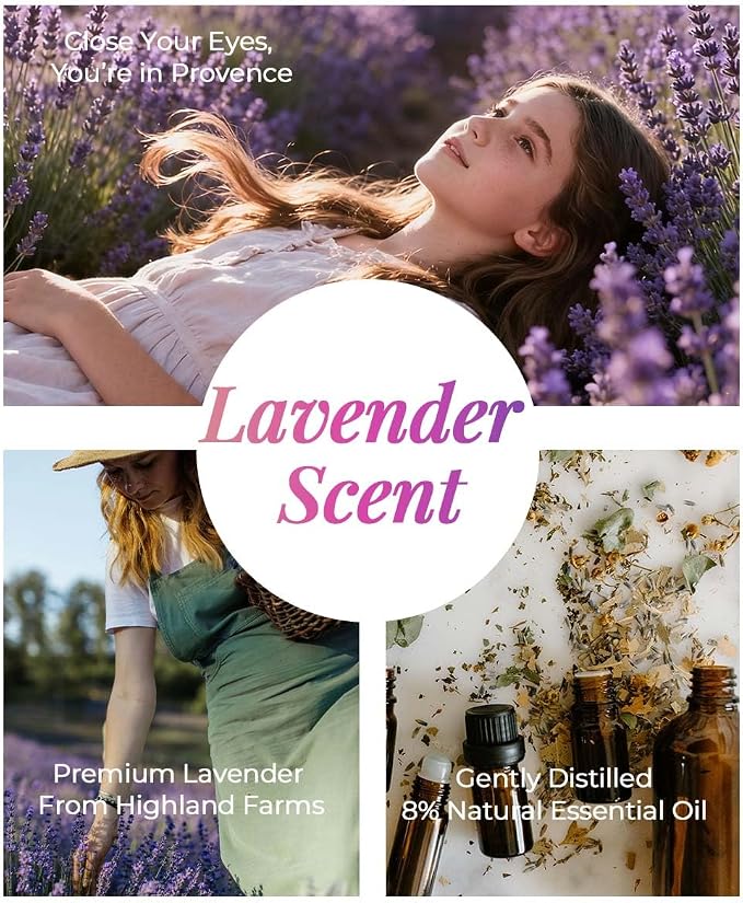 Housewarming Gifts New Home– Lavender Candle, Cozy Aromatherapy Decor, Gift for Friends, Family & New Homeowners, House Essentials for New Home, New House Essentials by Joyqua, White