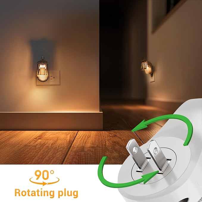 L LOHAS LED Wall Fragrance Plug in with Candle Night Light Compatible with Bath and Body Works Fragrance, Wall Plug Essential Oil Diffuser with Nightlight for Hallway, Bathroom (1 Pack)