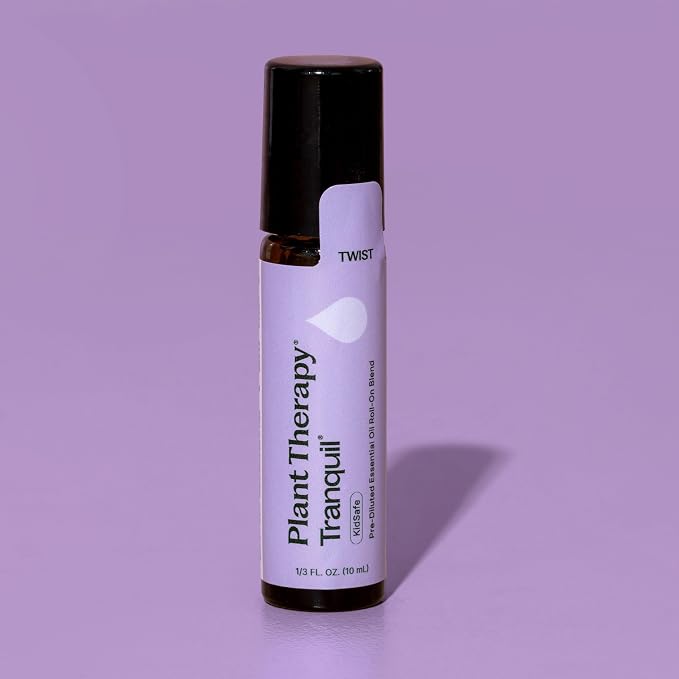 Plant Therapy Tranquil Essential Oil Blend, 10 mL (1/3 oz), 100% Pure, Pre-Diluted Roll-On, Natural Aromatherapy, Excellent for Meditation and Relaxation