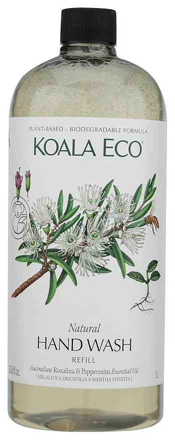 Koala Eco Hand Wash - with Australian Rosalina & Peppermint Essential Oil Refill - 34oz