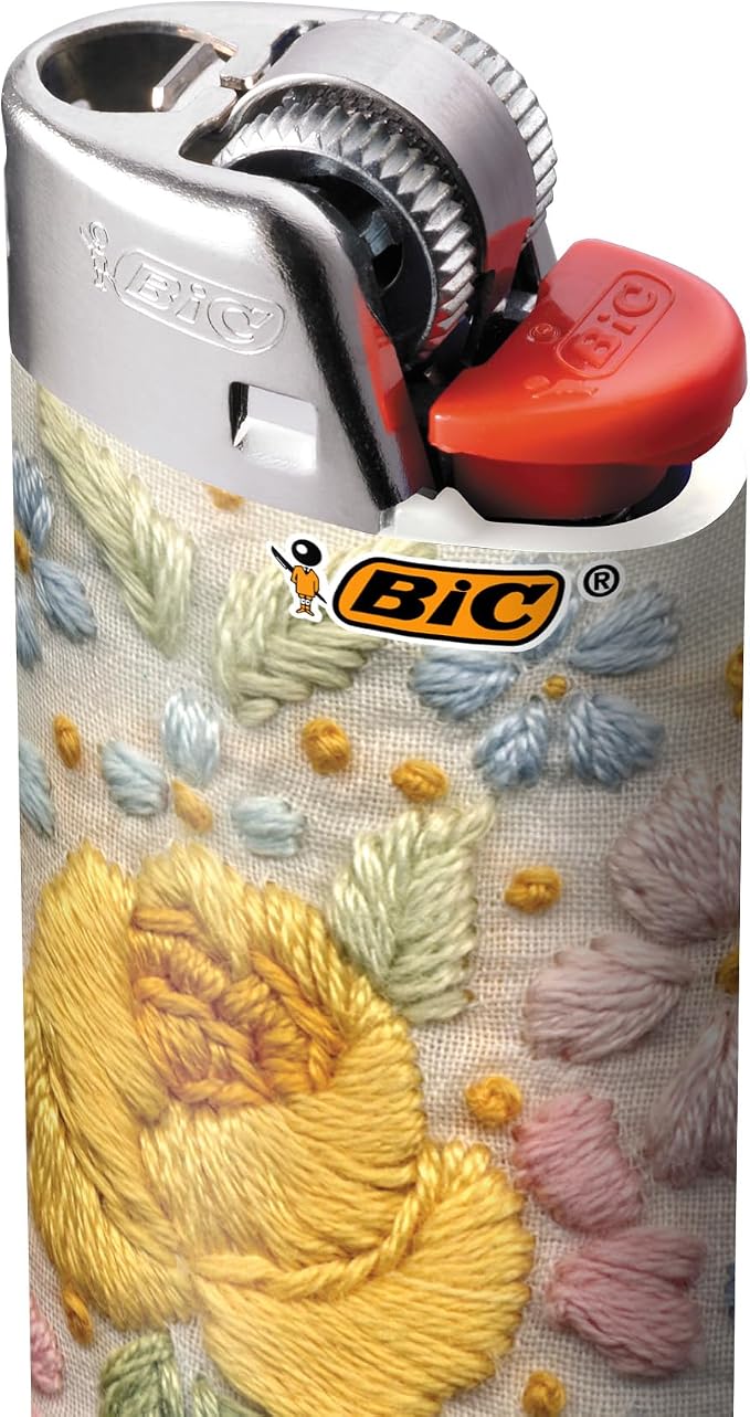 BIC Pocket Lighter, Special Edition Bohemian Collection, Assorted Unique Pocket Lighter Designs, 8-Pack (Colors May Vary)