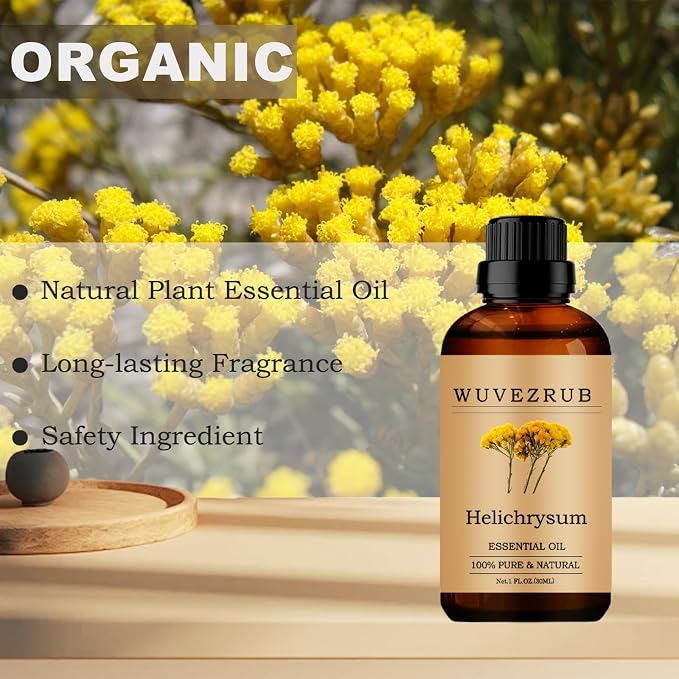 Helichrysum Essential Oils, 30ML Pure and Natural Essential Oil for Aromatherapy Diffuser - Helichrysum /1 Fl Oz