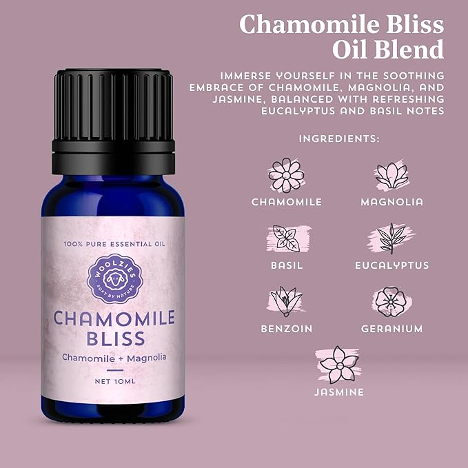Laundry Essentials Essential Oil Set: Use with Wool Dryer Balls or Oil Diffuser Elevate Your Laundry with All-Natural Aromatherapy Scents | Fresh Laundry, Chamomile Bliss, Pure Linen 10 ML