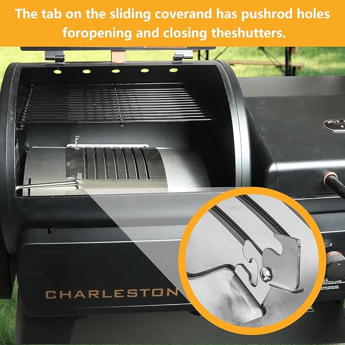 Flame Broiler Kit for Pit Boss Platinum KC Combo Charleston 1020 Combo Series Grill,Heat Diffuser Compatible with Pit Boss Replacement Parts PB1285KC/PB1020NX,Includes Main Plate and Slide Cover