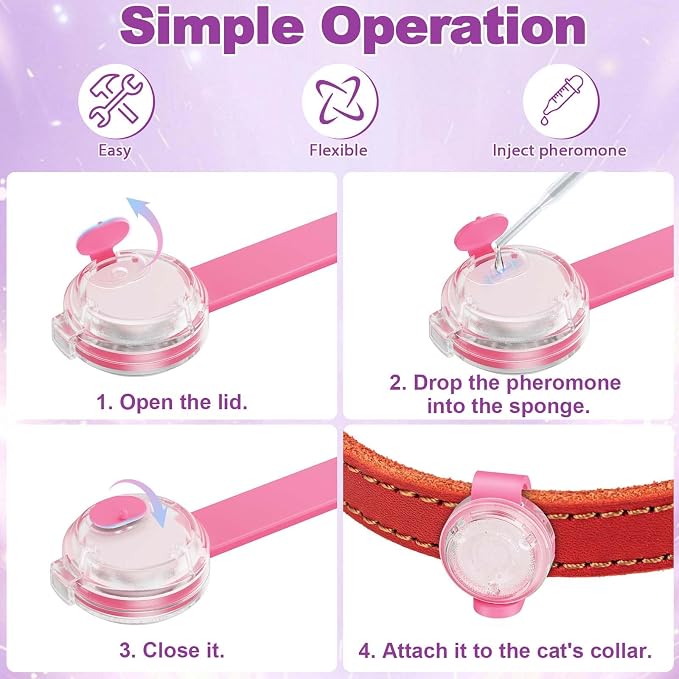 Cat Calming Pheromone Diffuser – Relieves Travel Anxiety & Stress in Cats & Kittens, Long-Lasting Drug-Free Comfort, No Electricity Needed, Easier to Use Than Calming Collars or Sprays